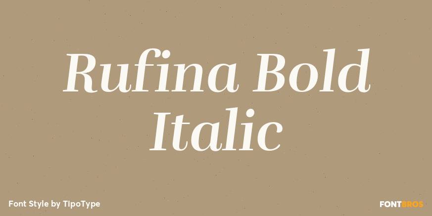 Rufina Bold Italic Poster