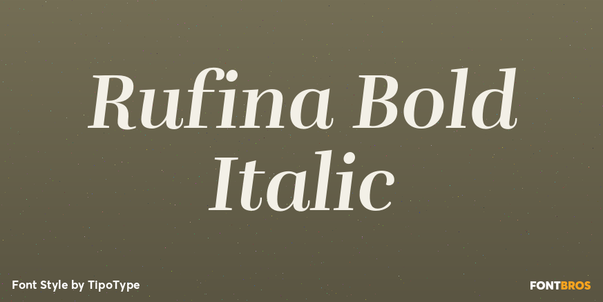 Rufina Bold Italic Poster