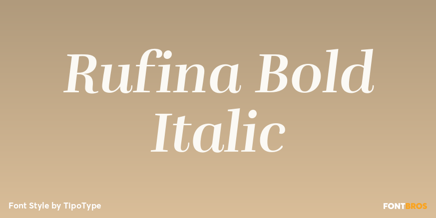 Rufina Bold Italic Poster