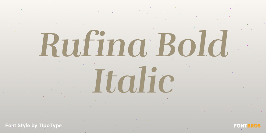 Rufina Bold Italic Poster
