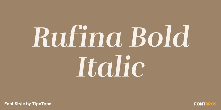 Rufina Bold Italic Poster