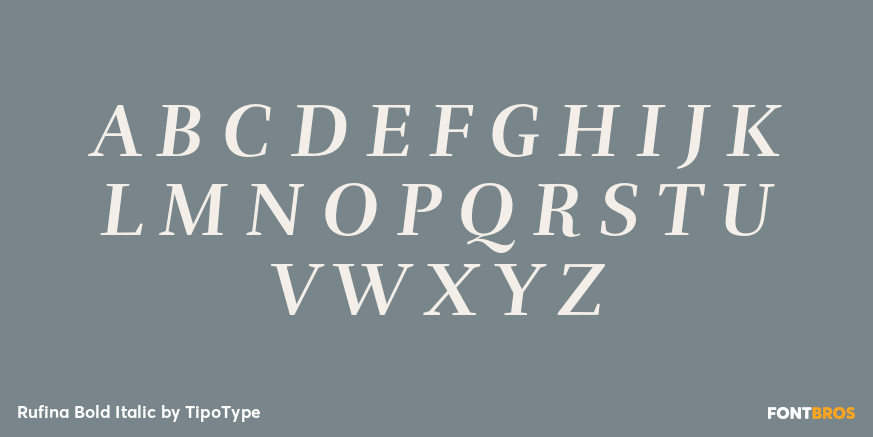 Rufina Bold Italic Font Poster #1