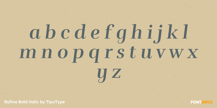Rufina Bold Italic Font Poster #1