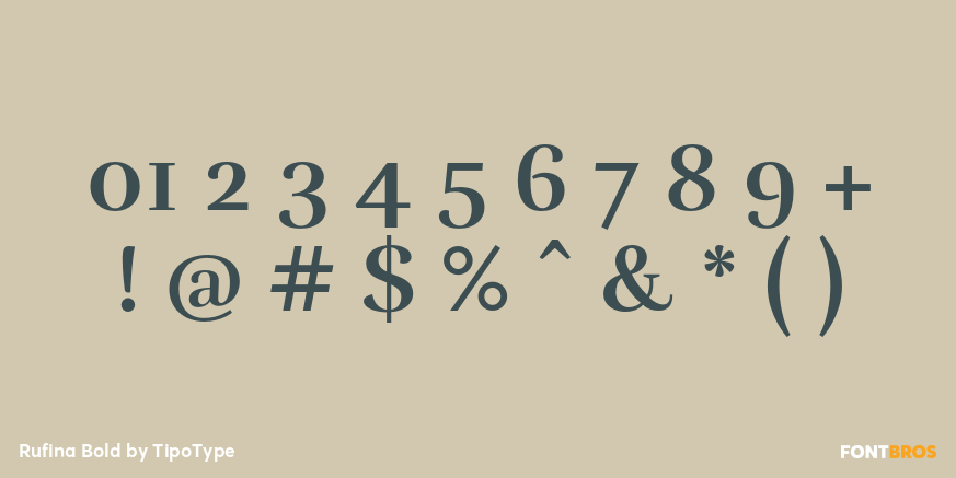 Rufina Bold Font Poster #1