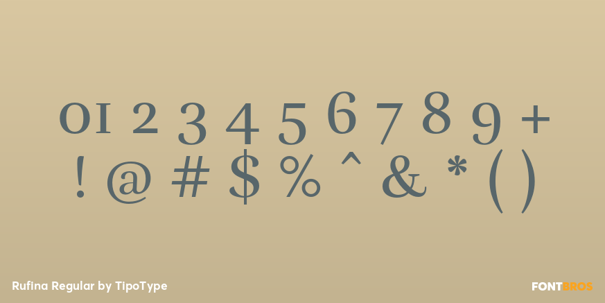 Rufina Regular Font Poster #1
