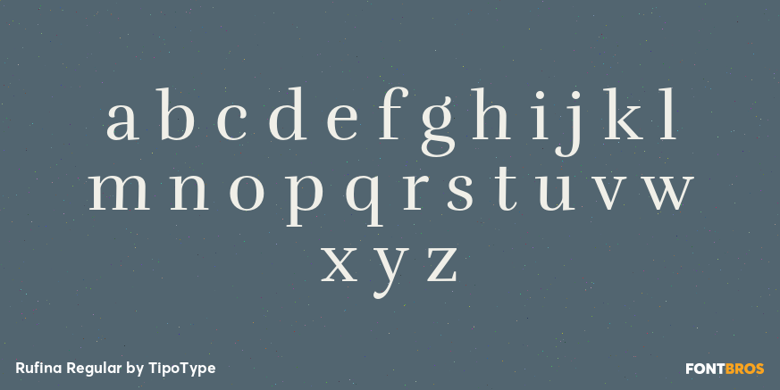 Rufina Regular Font Poster #3
