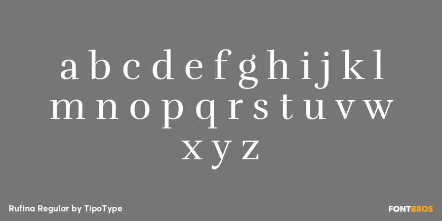 Rufina Regular Font Poster #1