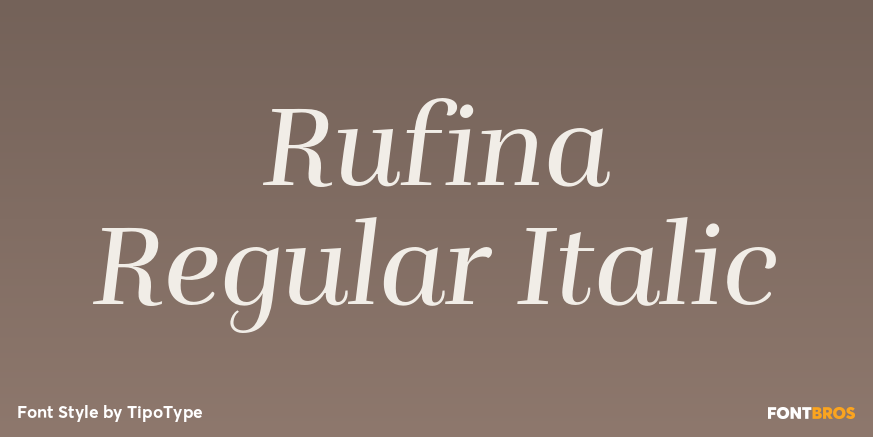 Rufina Regular Italic Poster