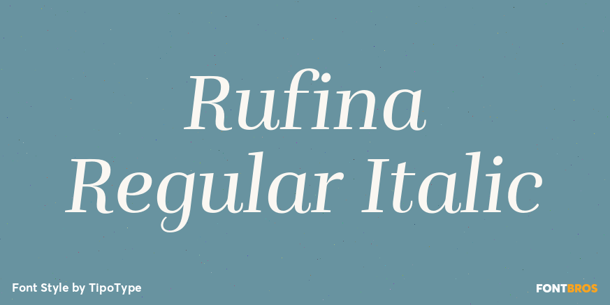 Rufina Regular Italic Poster