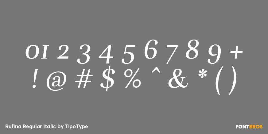 Rufina Regular Italic Font Poster #4