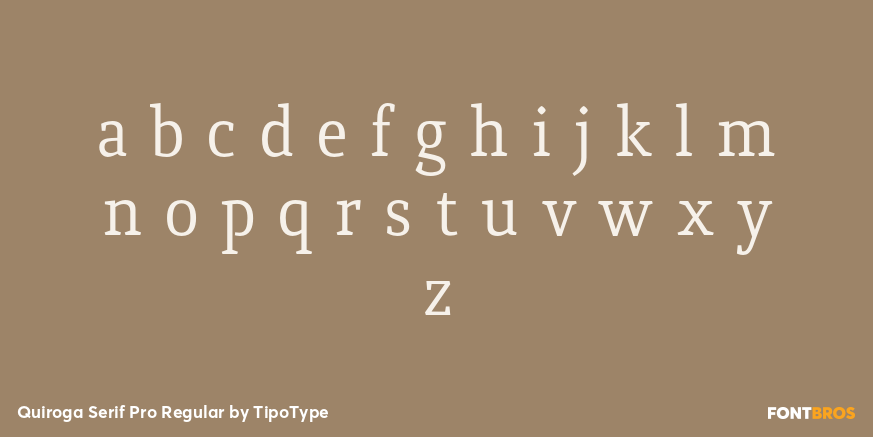 Quiroga Serif Pro Regular Font Poster #3