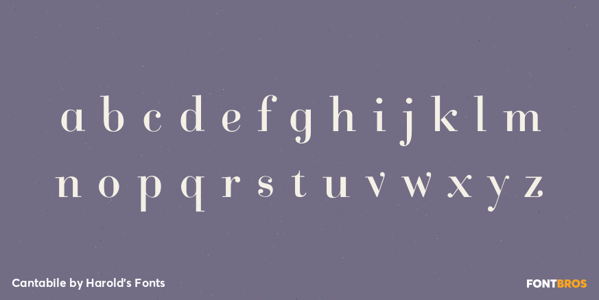 Cantabile Font Poster #3