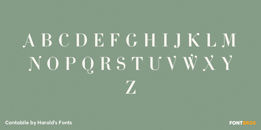 Cantabile Font Poster #1