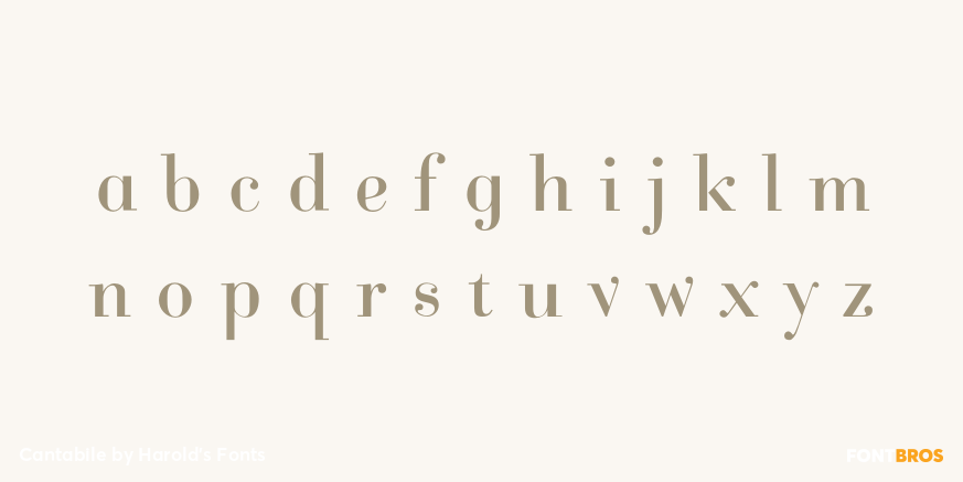 Cantabile Font Poster #1
