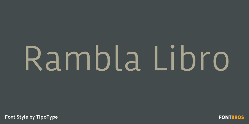 Rambla Libro Font Poster #1