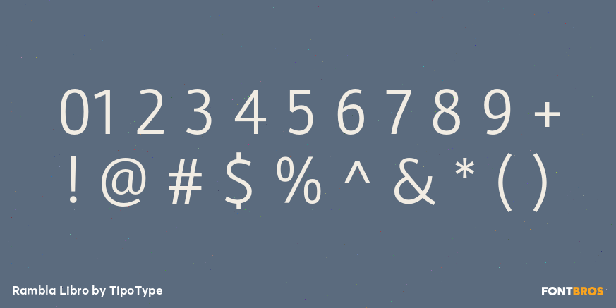 Rambla Libro Font Poster #1