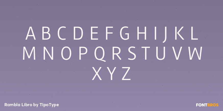 Rambla Libro Font Poster #1