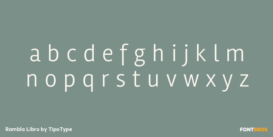 Rambla Libro Font Poster #1