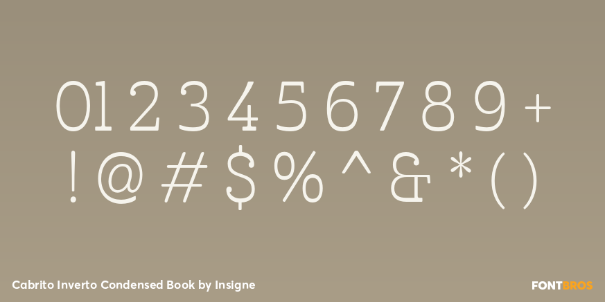 Cabrito Inverto Condensed Book Font Poster #1