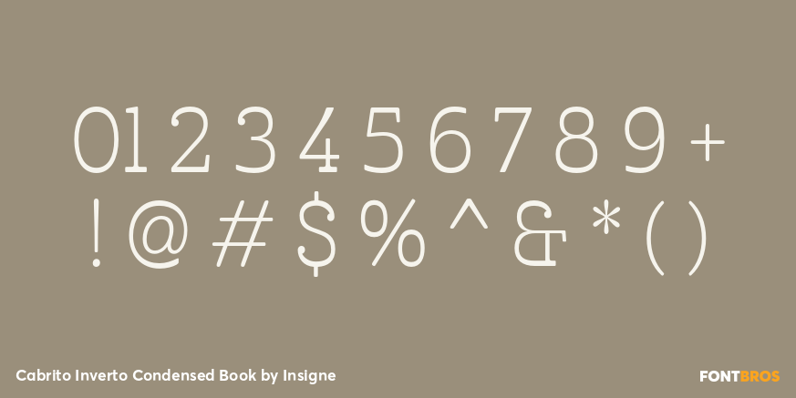 Cabrito Inverto Condensed Book Font Poster #4
