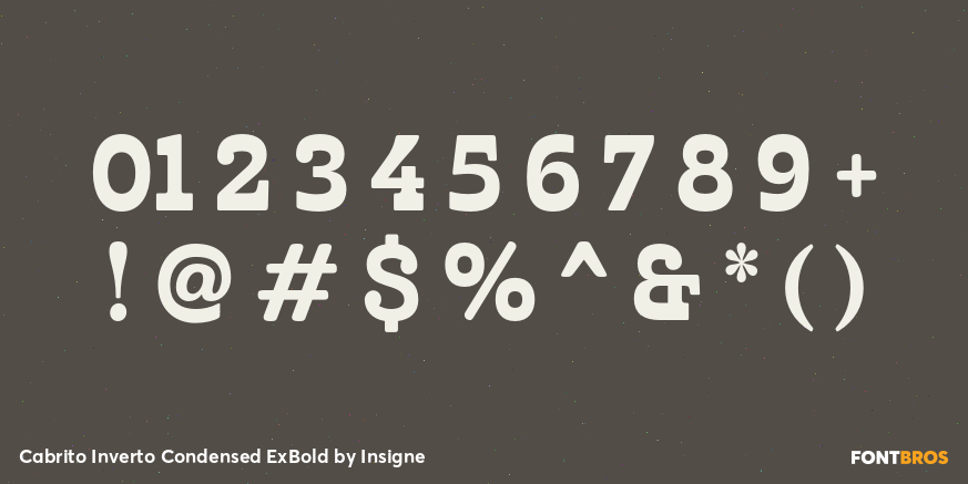 Cabrito Inverto Condensed ExBold Font Poster #1