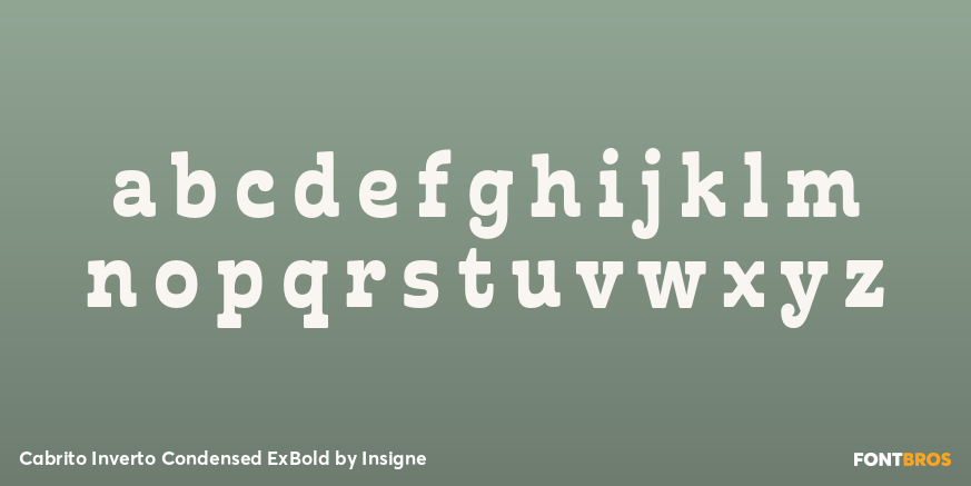 Cabrito Inverto Condensed ExBold Font Poster #1