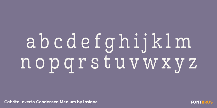 Cabrito Inverto Condensed Medium Font Poster #3