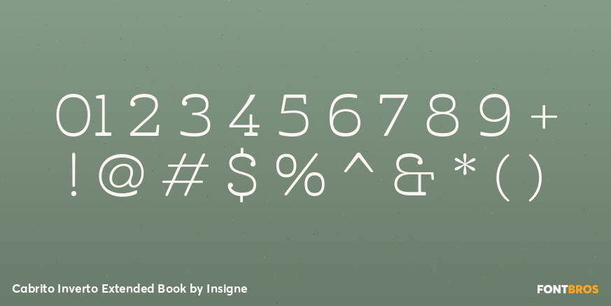 Cabrito Inverto Extended Book Font Poster #1