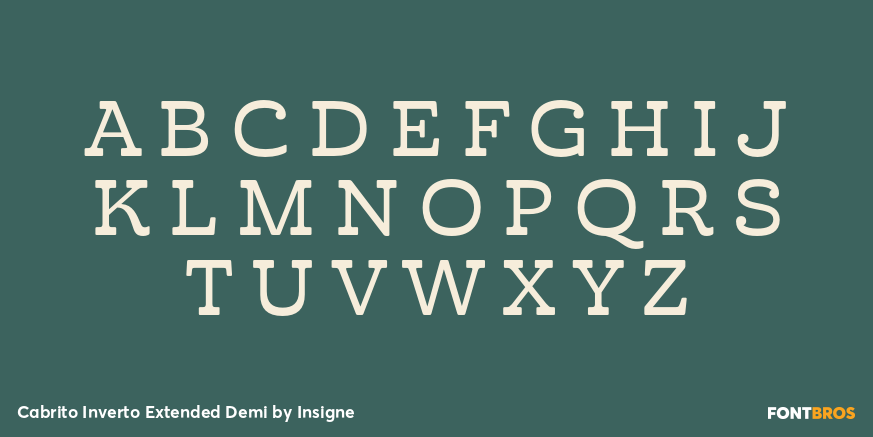 Cabrito Inverto Extended Demi Font Poster #2