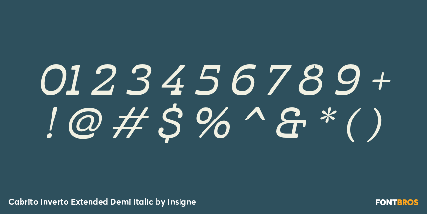 Cabrito Inverto Extended Demi Italic Font Poster #4