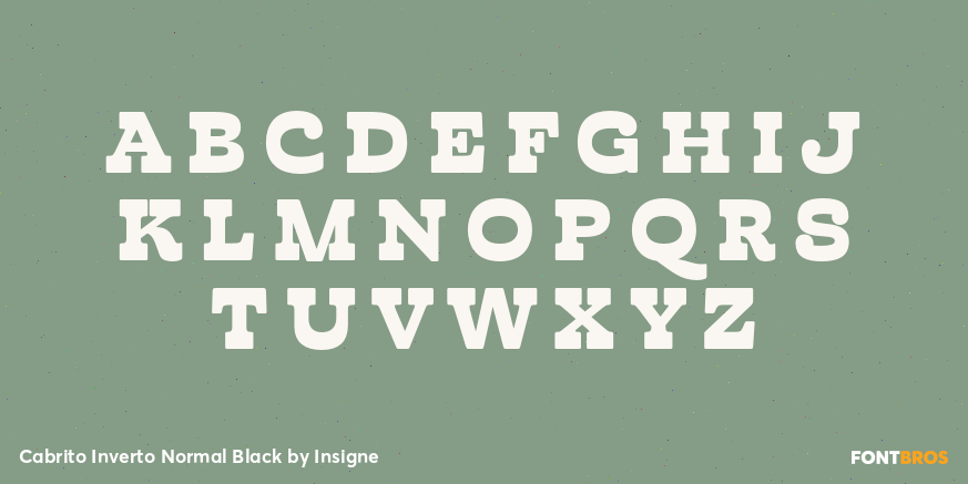 Cabrito Inverto Normal Black Font Poster #1