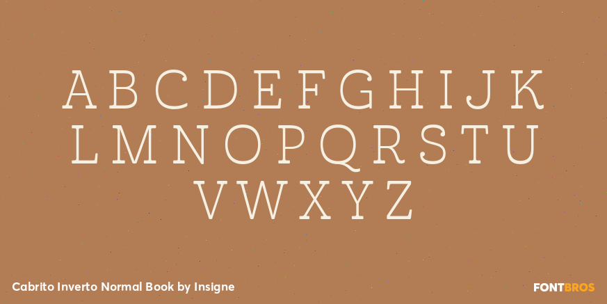 Cabrito Inverto Normal Book Font Poster #2