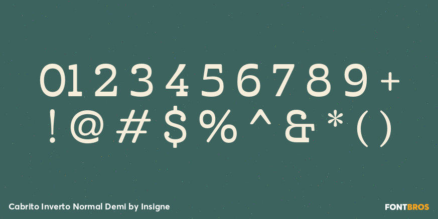 Cabrito Inverto Normal Demi Font Poster #4