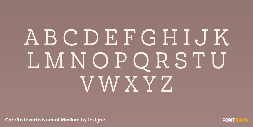 Cabrito Inverto Normal Medium Font Poster #2