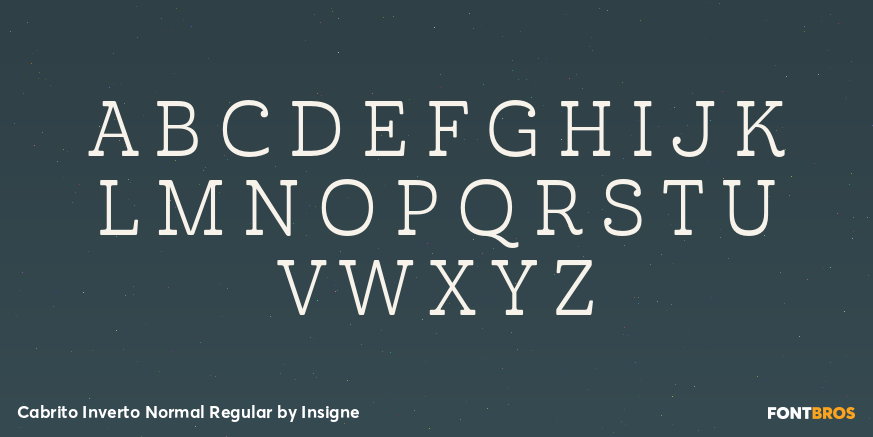 Cabrito Inverto Normal Regular Font Poster #2