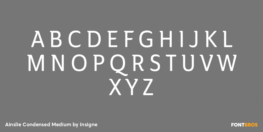 Ainslie Condensed Medium Font Poster #2