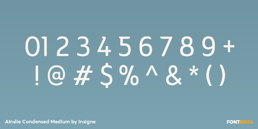 Ainslie Condensed Medium Font Poster #4