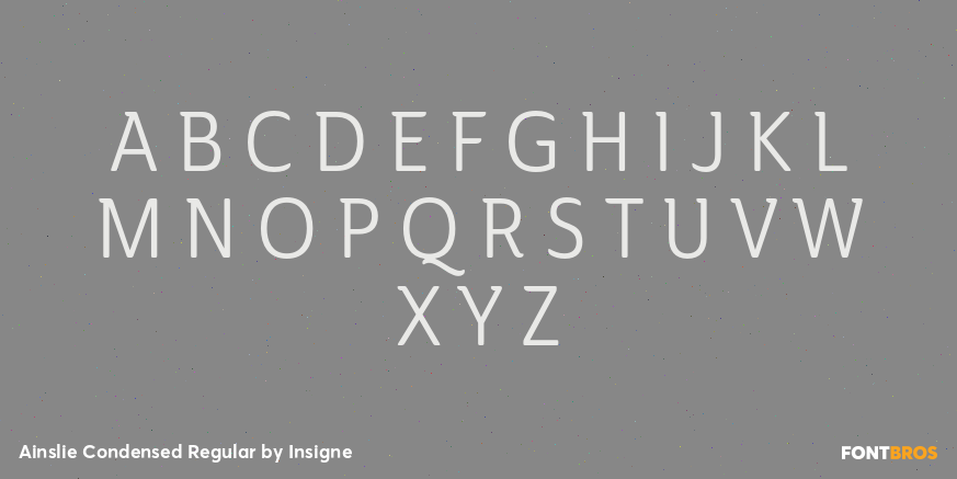 Ainslie Condensed Regular Font Poster #2