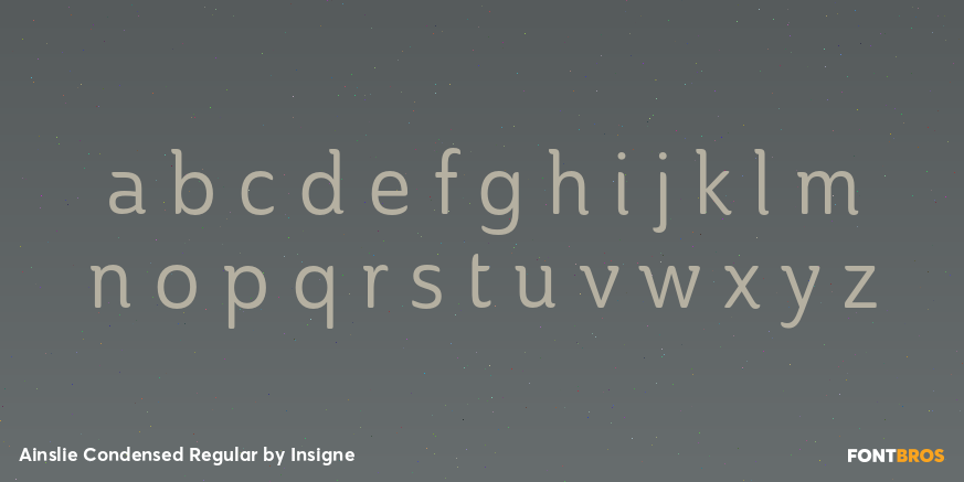 Ainslie Condensed Regular Font Poster #3