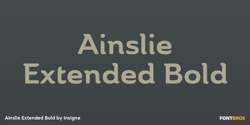 Ainslie Extended Bold Font Poster #1