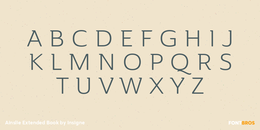 Ainslie Extended Book Font Poster #2