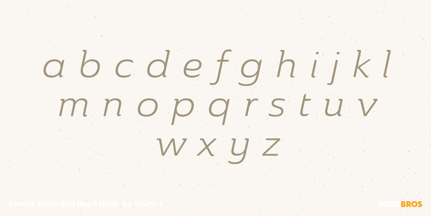 Ainslie Extended Book Italic Font Poster #3