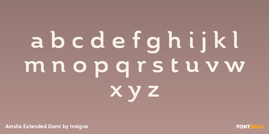 Ainslie Extended Demi Font Poster #3