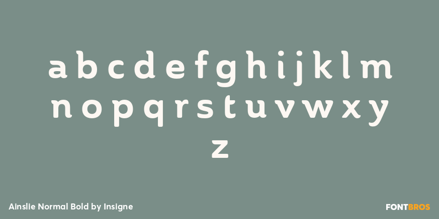 Ainslie Normal Bold Font Poster #1