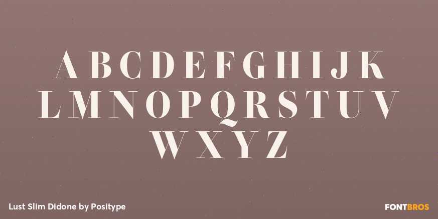 Lust Slim Didone Font Poster #2