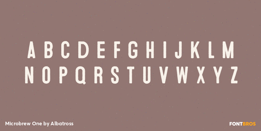 Microbrew One Font Poster #3