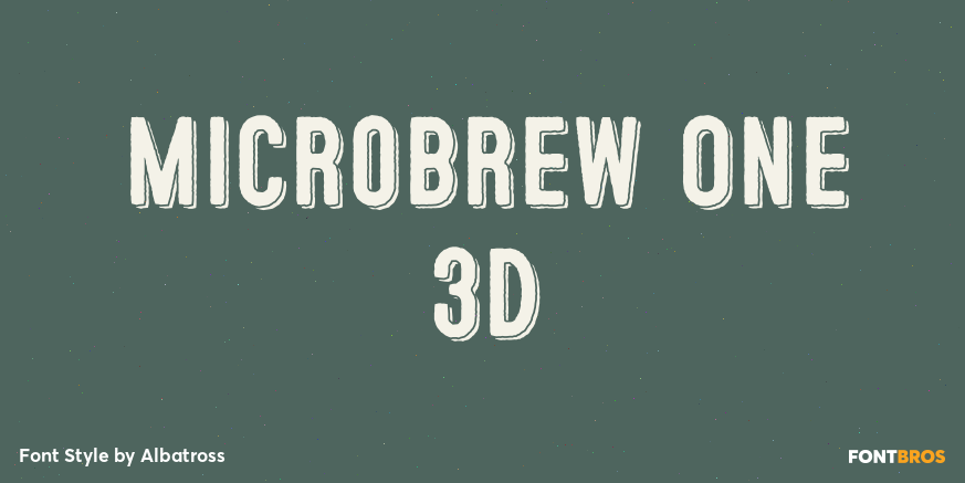 Microbrew One 3D Poster