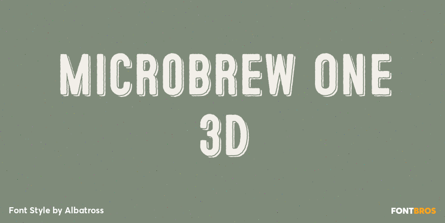 Microbrew One 3D Poster