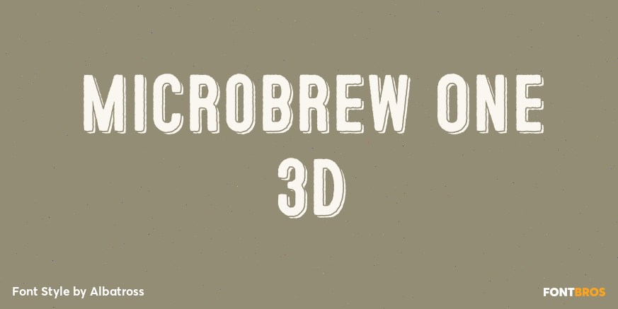Microbrew One 3D Poster