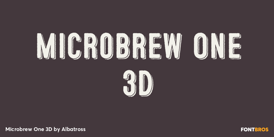 Microbrew One 3D Poster